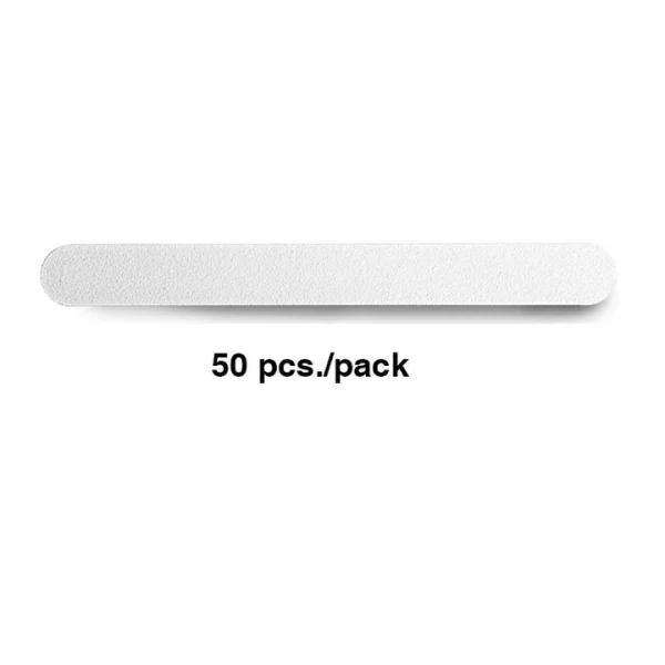 Cre8tion Disposable Mini Nail File Plastic Center White