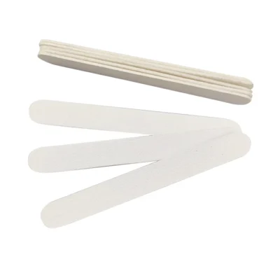Cre8tion Disposable Mini Nail File Wood Center White