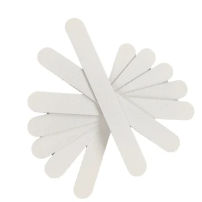 Cre8tion Disposable Mini Nail File Wood Center White