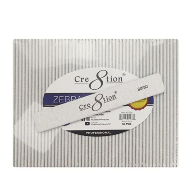 Cre8tion Premium Nail File JUMBO Zebra 30